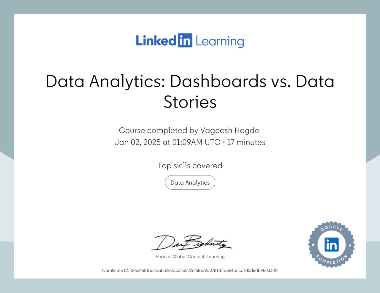 Data Analytics: Dashboard vs Data Stories