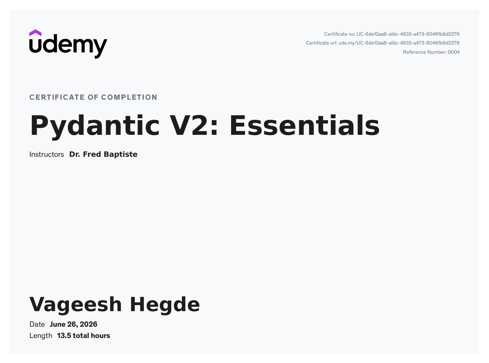 Pydantic V2